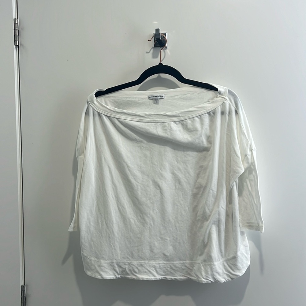 James Perse boat neck 3/4 length t-shirt